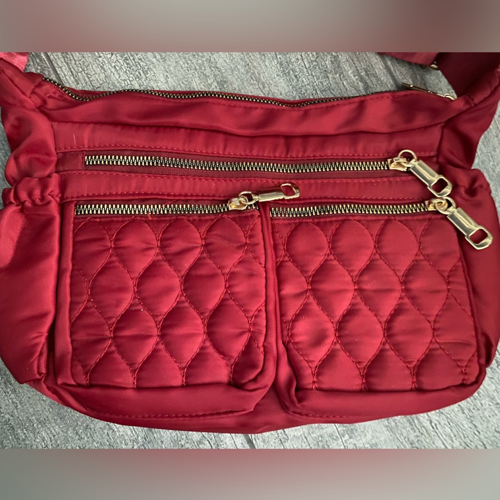 Red crossbody bag
